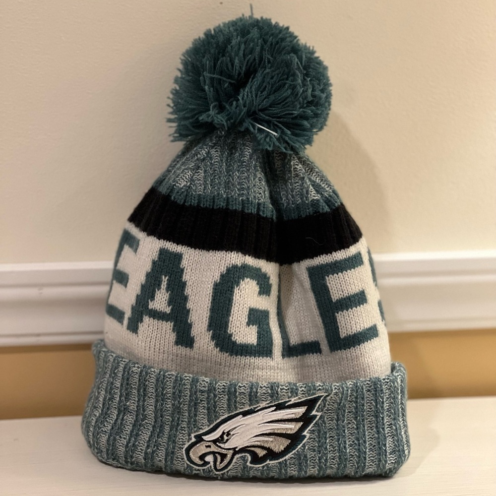 NFL Eagles Teal and Black Knit Beanie